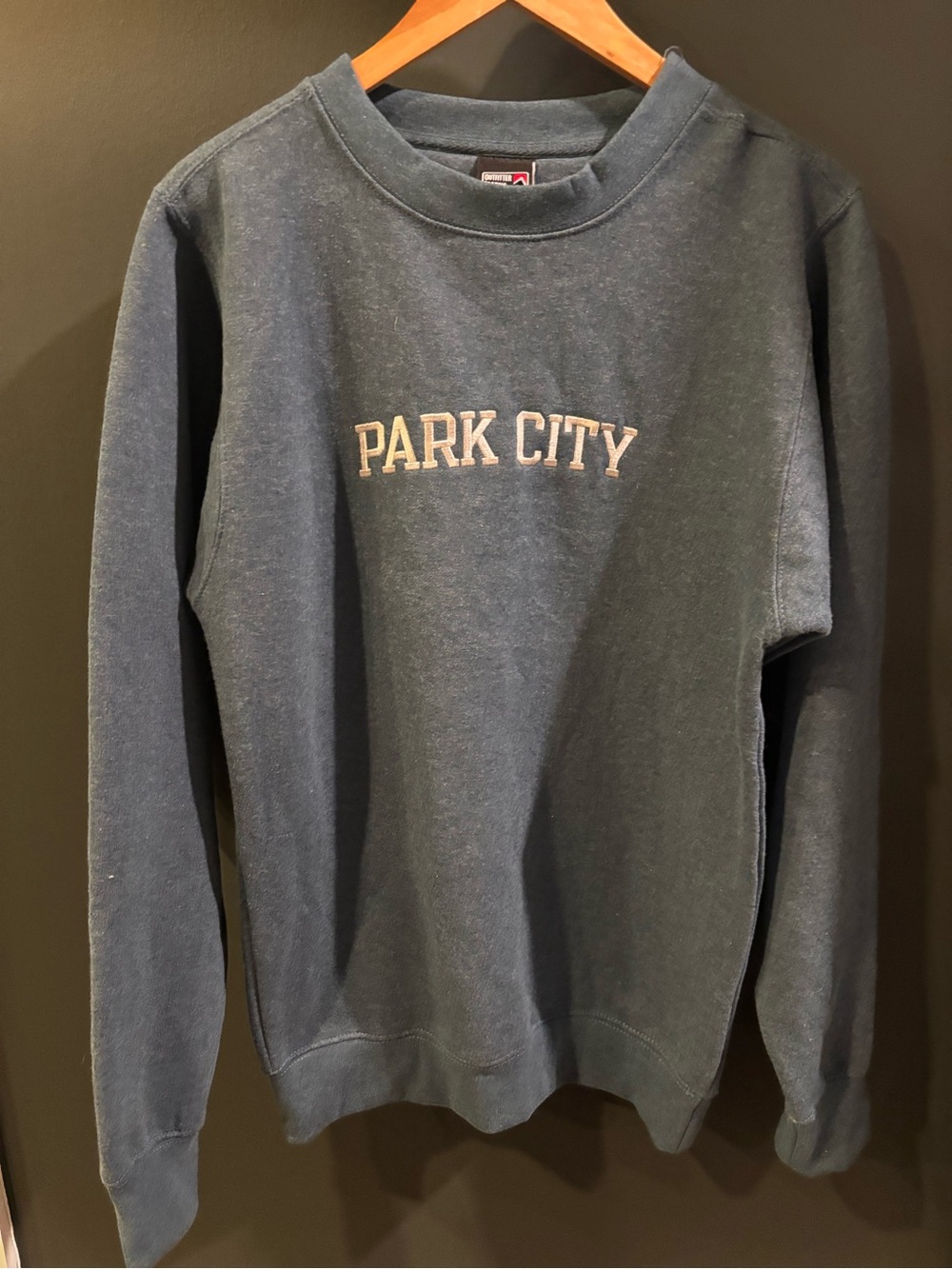 Zenana Outfitters Park City Crewneck Sweatshirt - Dark Blue